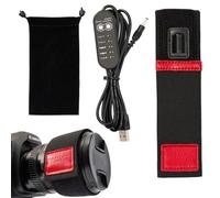 Calefacción USB para lentes - Calefacción USB - Calefacción de lentes - 450 mm - Para cámaras réflex digitales y telescopios - Evita el rocío, la niebla y la condensación