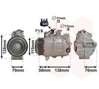 VAN WEZEL 3001K704 Compresor, aire acondicionado