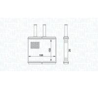 MAGNETI MARELLI 350218437000 Radiador de calefacción