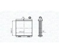 Calefactor 350218465000 MAGNETI MARELLI para OPEL OMEGA A OMEGA A Station Wagon