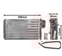 Calefactor 40006100 VAN WEZEL para PEUGEOT 405 I 405 II 405 I Break 405 II Break