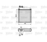 Valeo Radiador de calefacción 811500 elevadas prestaciones para Volkswagen y Skoda