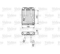 Calefactor 811532 VALEO para VW AUDI PORSCHE