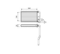 VALEO 811578 Radiador de calefacción