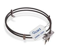 Calefactor aire caliente 2400 W 230 V Cocina para Horno Electrolux 1250249216003 Bauknecht 481225928106 Indesit c00373673 alternativa. Diámetro Exterior: 203 mm