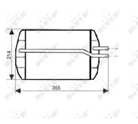 Calefactor Aletas refrigeración soldadas 53633 NRF para FORD MAZDA