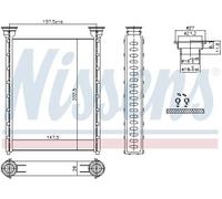 Calefactor Aletas refrigeración soldadas 707214 NISSENS para ALFA ROMEO