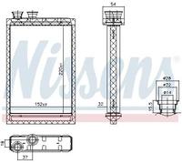 NISSENS 707224 Radiador de calefacción