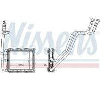 Intercambiador de calor, calefacción interior NISSENS 707226