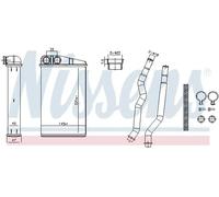 Nissens Radiador de calefacción Ref. 707270 para Toyota Aygo, Peugeot 107, Citroën C1