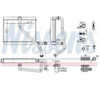 Intercambiador de calor, calefacción interior NISSENS 707289