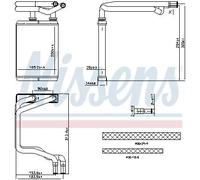 Intercambiador de calor, calefacción interior NISSENS 707291
