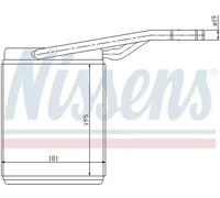 Calefactor Aletas refrigeración soldadas 71747 NISSENS para FORD FOCUS I