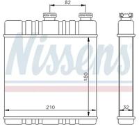 Calefactor Aletas refrigeración soldadas 72660 NISSENS para OPEL ASTRA G Coupé
