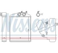 Calefactor Aletas refrigeración soldadas 73377 NISSENS para CADILLAC SAAB FIAT