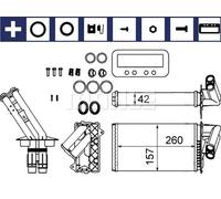 Calefactor Aletas refrigeración soldadas AH 103 000S MAHLE para RENAULT LAGUNA I