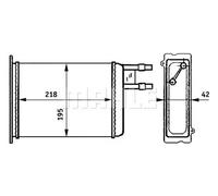 MAHLE Aftermarket Radiador de calefacción para CITROËN: Relay, Jumper, Dispatch & PEUGEOT: Boxer & FIAT: Ducato (Ref: AH 147 000S)