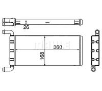 MAHLE AH 241 000S Radiador de calefacción