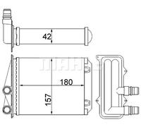 MAHLE AH 246 000S Radiador de calefacción