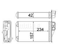 MAHLE AH 248 000S Radiador de calefacción