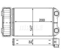 MAHLE Aftermarket Radiador de calefacciÃ³n para MINI: MINI (Ref: AH 251 000S)
