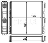 MAHLE AH 262 000S Interior intercambiador de calor