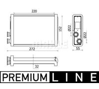MAHLE AH 37 000P Radiador de calefacción