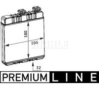 MAHLE AH 76 000P Radiador de calefacción