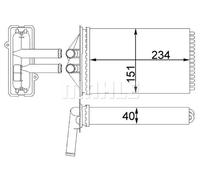 MAHLE Wärmetauscher, Innenraumheizung AH92000S