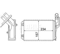 MAHLE AH 99 000S Radiador de calefacción