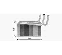Calefactor Aletas refrigeración soldadas BW6599 AVA QUALITY COOLING para BMW X5