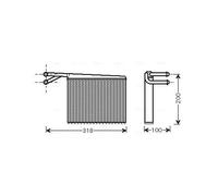 AVA COOLING SYSTEMS MSA6372 Radiador de calefacción