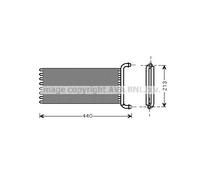 Calefactor Aletas refrigeración soldadas MSA6441 AVA QUALITY COOLING