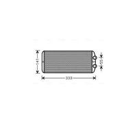 AVA COOLING SYSTEMS PEA6312 Radiador de calefacción