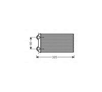 AVA COOLING SYSTEMS RTA6439 Radiador de calefacción