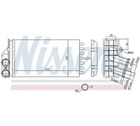 Calefactor Aletas refrigeración unidas mecánicamente 71157 NISSENS para PEUGEOT