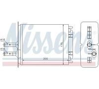 NISSENS Radiador de calefacciÃ³n para FIAT: Punto, Barchetta & LANCIA: Ypsilon (Ref: 71439)