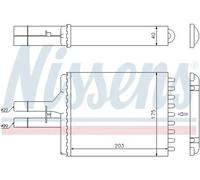 NISSENS 72656 Radiador de calefacción