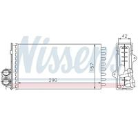 Calefactor Aletas refrigeración unidas mecánicamente 73356 NISSENS para RENAULT
