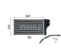 Calefactor Aletas refrigeración unidas mecánicamente AH 193 000P MAHLE
