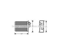 Calefactor Aletas refrigeración unidas mecánicamente MSA6400 AVA QUALITY COOLING