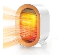 Calefactor Bajo Consumo 1200W, Calentador Cerámico Silencioso,Protección contra el sobrecalentamiento/Automatic Shut-Off, Calefactor Electrico Para 20m2, baño, Oficina, Hogar, Dormitorio