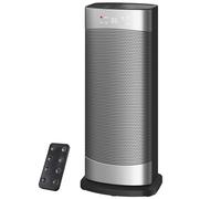 Calefactor Bajo Consumo, 1500W PTC Ceramico radiador electrico, Temporizador 24H, 4 Modos, Protección Contra Sobrecalentamiento y Vuelco, Modo ECO, 70° Oscilación, para Interiores