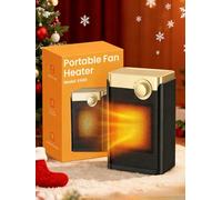 Calefactor Bajo Consumo, 1500W PTC Silencioso Radiador Electrico Bajo Consumo con 3 Modos, Protección Contra Sobrecalentamiento y Vuelco, Mini Calefactor Eléctrico Portátil para Dormitorios,Oficinas