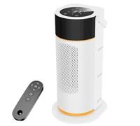 Calefactor Bajo Consumo - 2000W PTC Calefactor Baño,4 Modos,70° Oscilación,Temporizador 9h,Protección contra Sobrecalentamiento y Vuelco,Control Remoto,Modo ECO,Calentador Eléctrico Silencioso