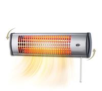 Calefactor Baño Pared - Estufa Baño Infrarrojos - Calentador para Pared con Potencia de 1200 y 600 Watios - Radiador Electrico de Interior de Fácil Instalación