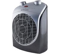 Orbegozo FH 5021 Calefactor, Termostato regulable, 2 niveles de potencia, Función ventilador, Protección contra sobrecalentamiento, 2200 W, Gris Y Plata