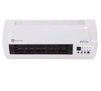 PURLIINE | Calefactor Cerámico Split de Pared 2000W, Mando a Distancia, Termostato Regulable y Diseño Moderno en Blanco