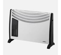 Calefactor Convector Falla 2000W Blanco - Calor Rápido con Ventilación Turbo, 3 Potencias, Termostato, Asa Portátil y Sistema de Seguridad | 48x68.5x20 cm
