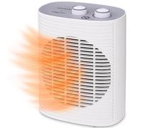 Calefactor de baño 2000W Grunkel | 2 Niveles de Potencia | Termostato Regulable | Temporizador Programable | Modo ECO | Ventilación Independiente | Protección Antivuelco